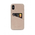 Decoded cover til iPhone X bagside cover i rose læder med kreditkortholder