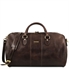 Tuscany Leather Lisbona - Rejsetaske i læder - Model stor i farven mørke brun
