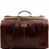 Tuscany Leather Madrid - Gladstone læder taske - Model stor i farven brun